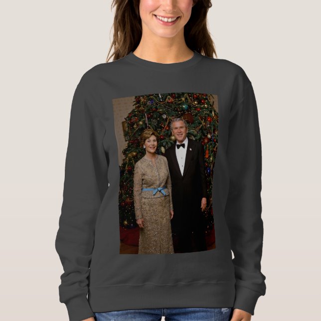 Präsident George Bush, Laura Christmas White House Sweatshirt (Vorderseite)