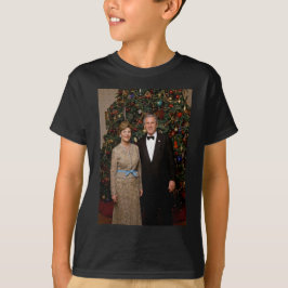 Präsident George Bush, Laura Christmas White House T-Shirt