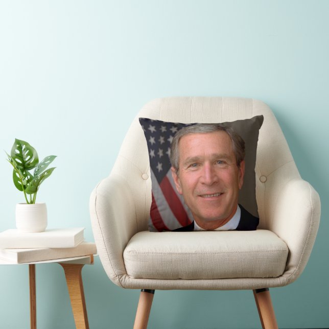 Präsident George W Bush Offiziell Portrait Kissen (Stuhl )