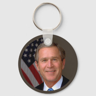 Präsident George W Bush Offiziell Portrait Schlüsselanhänger