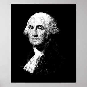 Präsident George Washington Graphic Poster