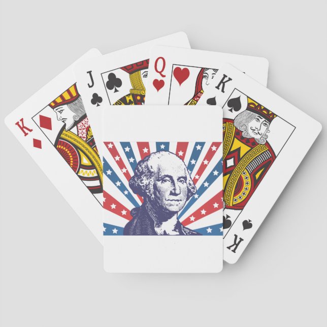 Präsident George Washington Spielkarten (Rückseite)