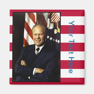 Präsident Gerald Ford Portrait Magnet