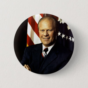 Präsident Gerald Ford Porträt Button