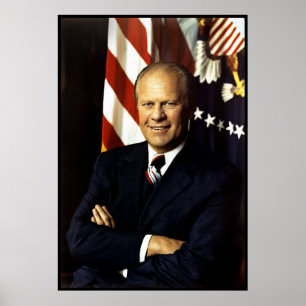 Präsident Gerald Ford Porträt Poster