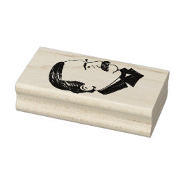 Präsident Grover Cleveland 1,5" x 3" Gummi-Briefma Gummistempel