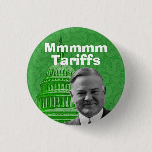 Präsident Herbert Hoover Tarife Button