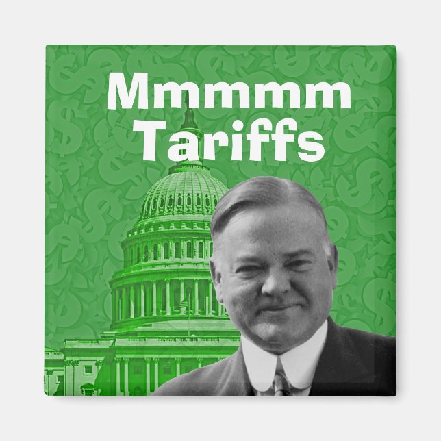 Präsident Herbert Hoover Tarife Magnet (Vorne)