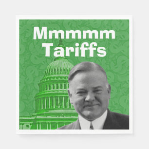 Präsident Herbert Hoover Zölle Serviette