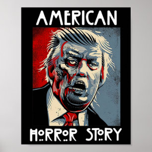 Präsident Horror American Zombie Story Halloween T Poster