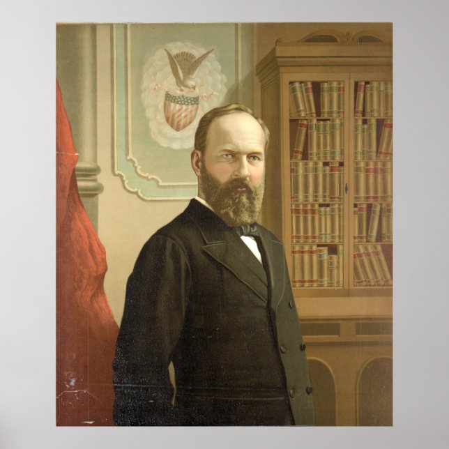 Präsident James A. Garfield von G.F. Gilman Poster (Vorne)