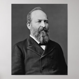 Präsident James Garfield Poster
