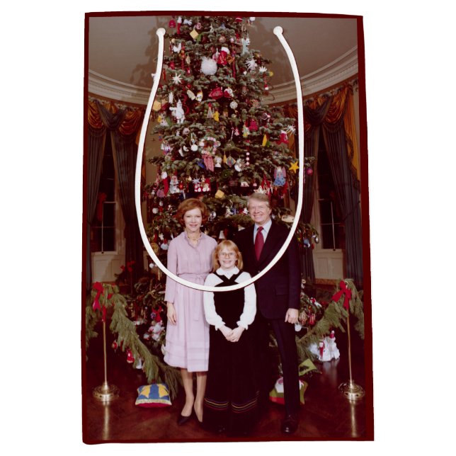 Präsident James Jimmy Carter White House Mittlere Geschenktüte (Vorderseite)