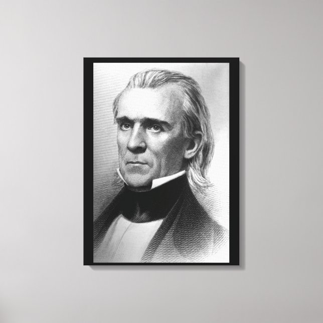 Präsident James K. Polk, c_America Grows_Image Leinwanddruck (Vorderseite)