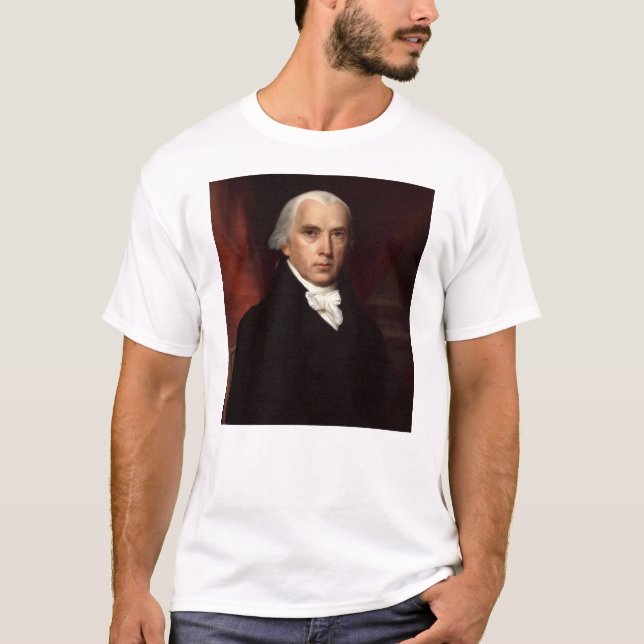 Präsident James Madison Portrait von John Vanderly T-Shirt (Vorderseite)