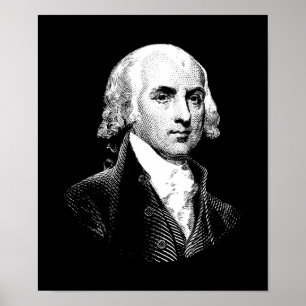 Präsident James Madison Poster