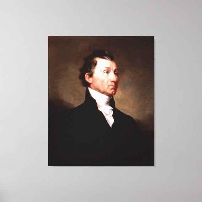 Präsident JAMES MONROE Portrait von Samuel Morse Leinwanddruck (Vorderseite)