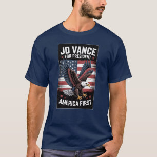 Präsident JD Vance 2028 America First Konservativ T-Shirt