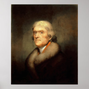 Präsident Jefferson Painting Poster