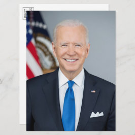 Präsident Joe Biden 2021 Portrait Große Postkarte