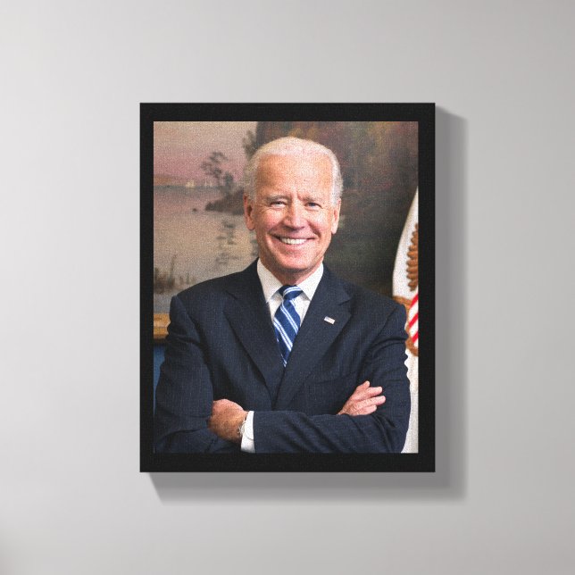 Präsident Joe Biden Ehemaliger Vizepräsident Offiz Leinwanddruck (Vorderseite)