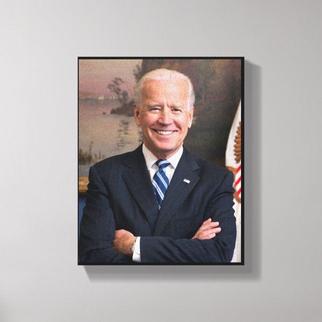 Präsident Joe Biden Ehemaliger Vizepräsident Offiz Leinwanddruck (Vorderseite)