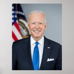 Präsident Joe Biden Offiziell Portrait Large 2021 Poster