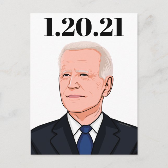 Präsident Joe Biden Postkarte (Vorderseite)