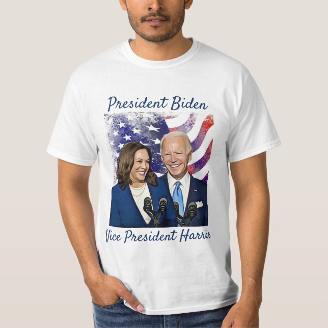 Präsident Joe Biden und Vizepräsident Kamala Harri T-Shirt (Vorderseite)