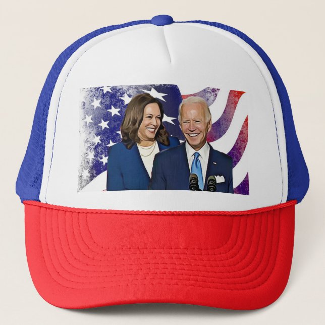 Präsident Joe Biden und Vizepräsident Kamala Harri Truckerkappe (Vorderseite)