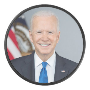 Präsident Joe Biden White House Portrait Eishockey Puck