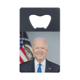 Präsident Joe Biden White House Portrait Geldbeutel Flaschenöffner