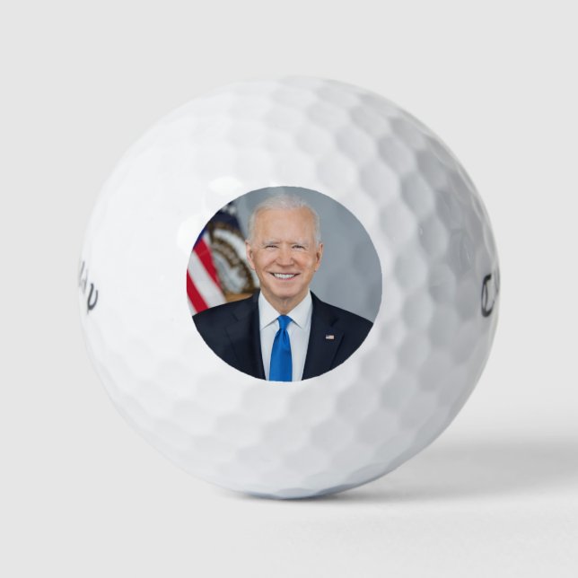 Präsident Joe Biden White House Portrait Golfball (Vorderseite)