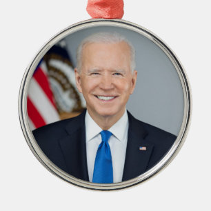Präsident Joe Biden White House Portrait Ornament Aus Metall