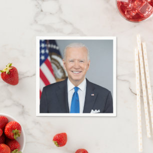 Präsident Joe Biden White House Portrait Serviette