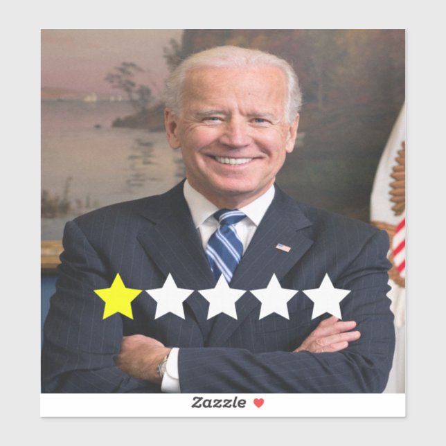Präsident Joe Biden Zulassungsbewertung Aufkleber (Blatt)