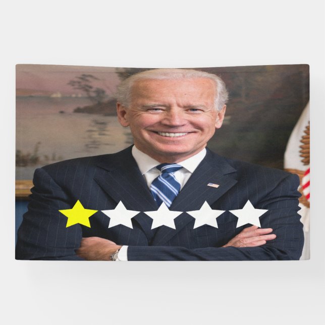 Präsident Joe Biden Zulassungsbewertung Banner (Horizontal)