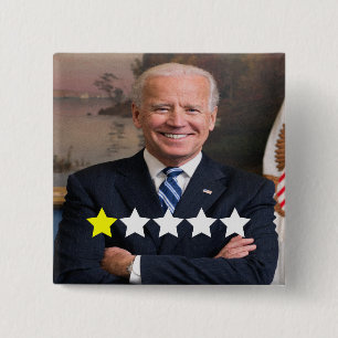 Präsident Joe Biden Zulassungsbewertung Button