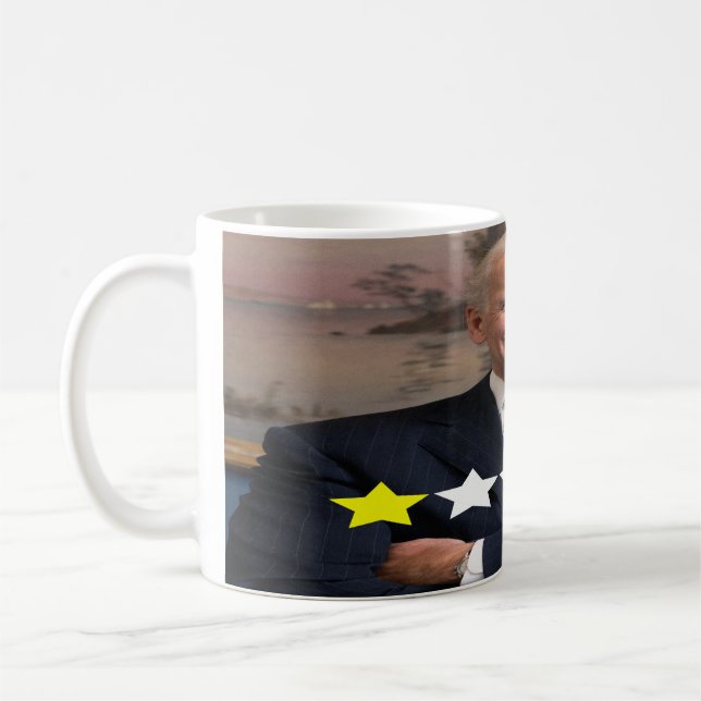 Präsident Joe Biden Zulassungsbewertung Kaffeetasse (Links)
