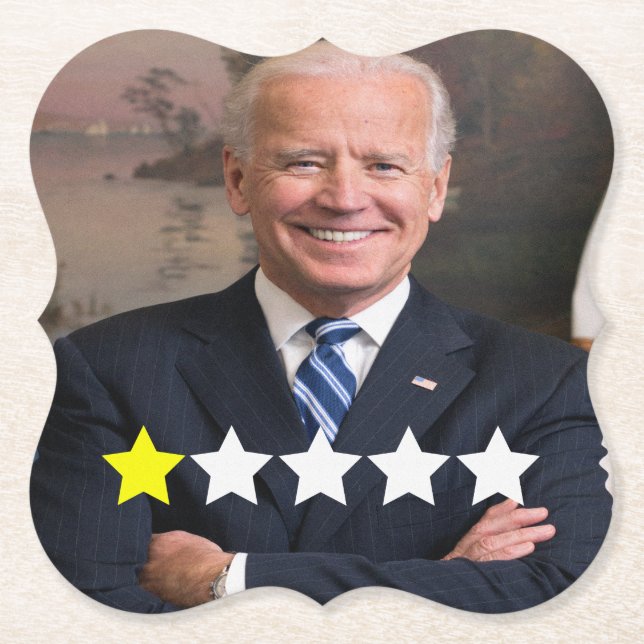 Präsident Joe Biden Zulassungsbewertung Untersetzer (Vorderseite)