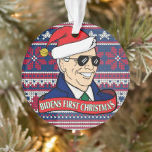 Präsident Joe Bidens Erste Weihnachtsakryllik