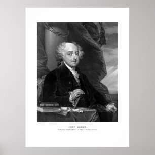 Präsident John Adams Poster