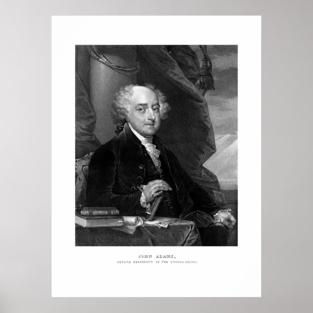 Präsident John Adams Poster (Vorne)