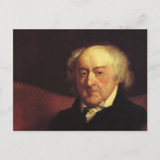 Präsident John Admas Postkarte