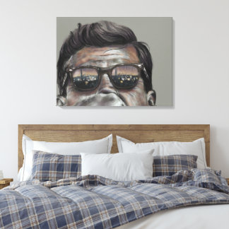 Präsident John F. Kennedy - Canvas Print Leinwanddruck