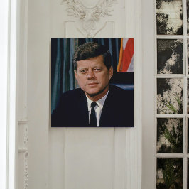Präsident John F. Kennedy Leinwanddruck