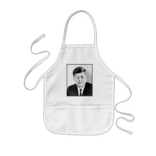 Präsident John F Kennedy Porträt Kinder-Schürze Kinderschürze