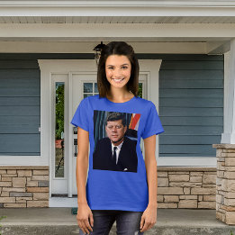 Präsident John F Kennedy Womens T-Shirt