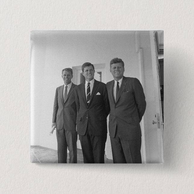Präsident John Kennedy & Brothers American Camelot Button (Vorderseite)