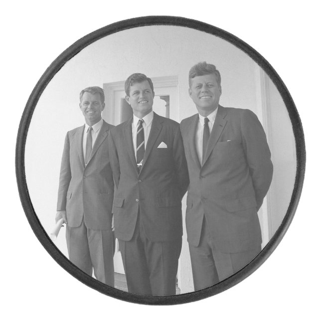 Präsident John Kennedy & Brothers American Camelot Eishockey Puck (Vorderseite)